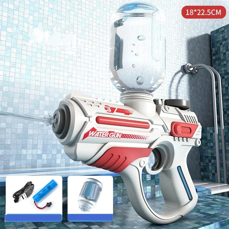 Summer Hot-Selling Electric Water Gun – Space Sci-Fi Design Water Toy for Kids, Fun Water Bat for Outdoor Play