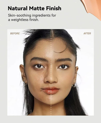 Oil-Control Matte Face Foundation Cream – Waterproof Full Coverage BBCream for Professional Makeup