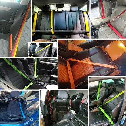 Universal Auto 3.6M Strengthen Seat Belt Webbing Fabric Racing Car Safety Belts - A++ Standard Harness Straps