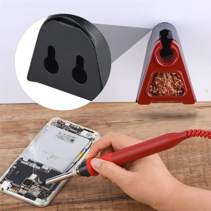 JCD 820 Aluminum Alloy Soldering Iron Stand – Electric Holder with Copper Cleaning Ball & RMA Flux