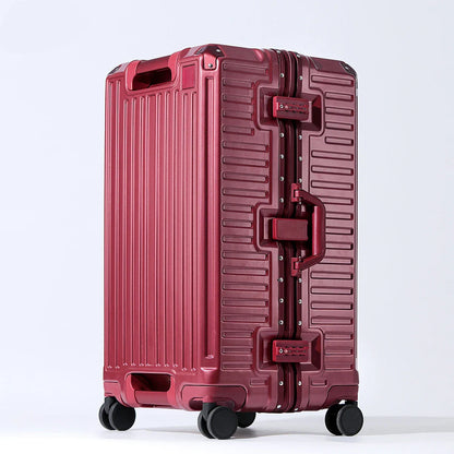Wide Handle Travel Suitcase – Men’s and Women’s 20/24/26-Inch Carry-On Luggage with PC Aluminum Frame Trolley Case