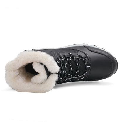 Women’s Snow Boots — Non-Slip Waterproof Fur-Lined Platform Ankle & Thigh-High Winter Boots with Wedges