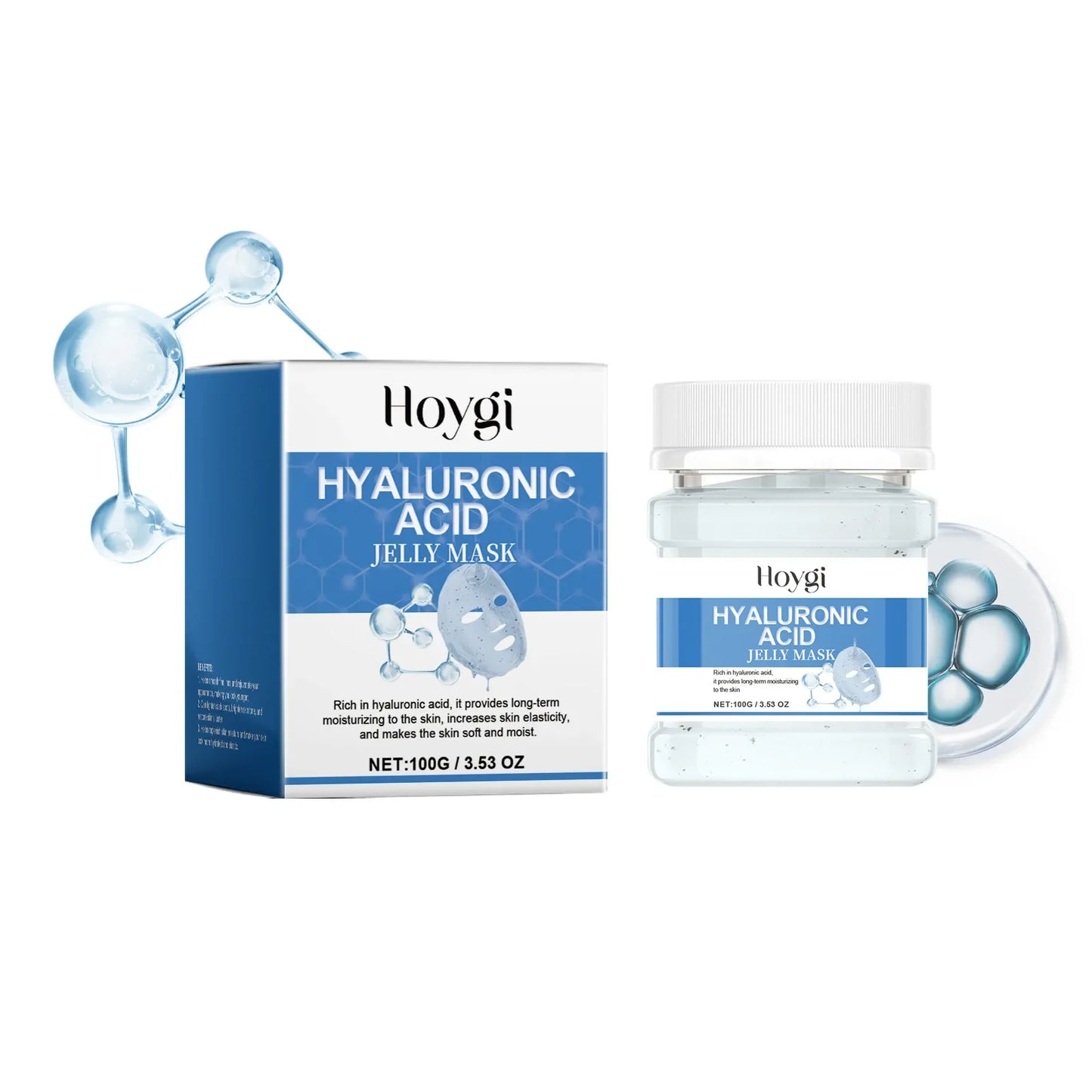 Jelly Mask Powder - Hydrating Rose & 24k Gold Peel-Off Facial Mask for Nourishing, Moisturizing & Revitalizing SPA Treatment