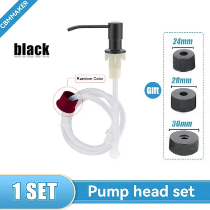 500ml Stainless Steel Liquid Soap Dispenser — Hand Press Pump Bottle for Kitchen Sink