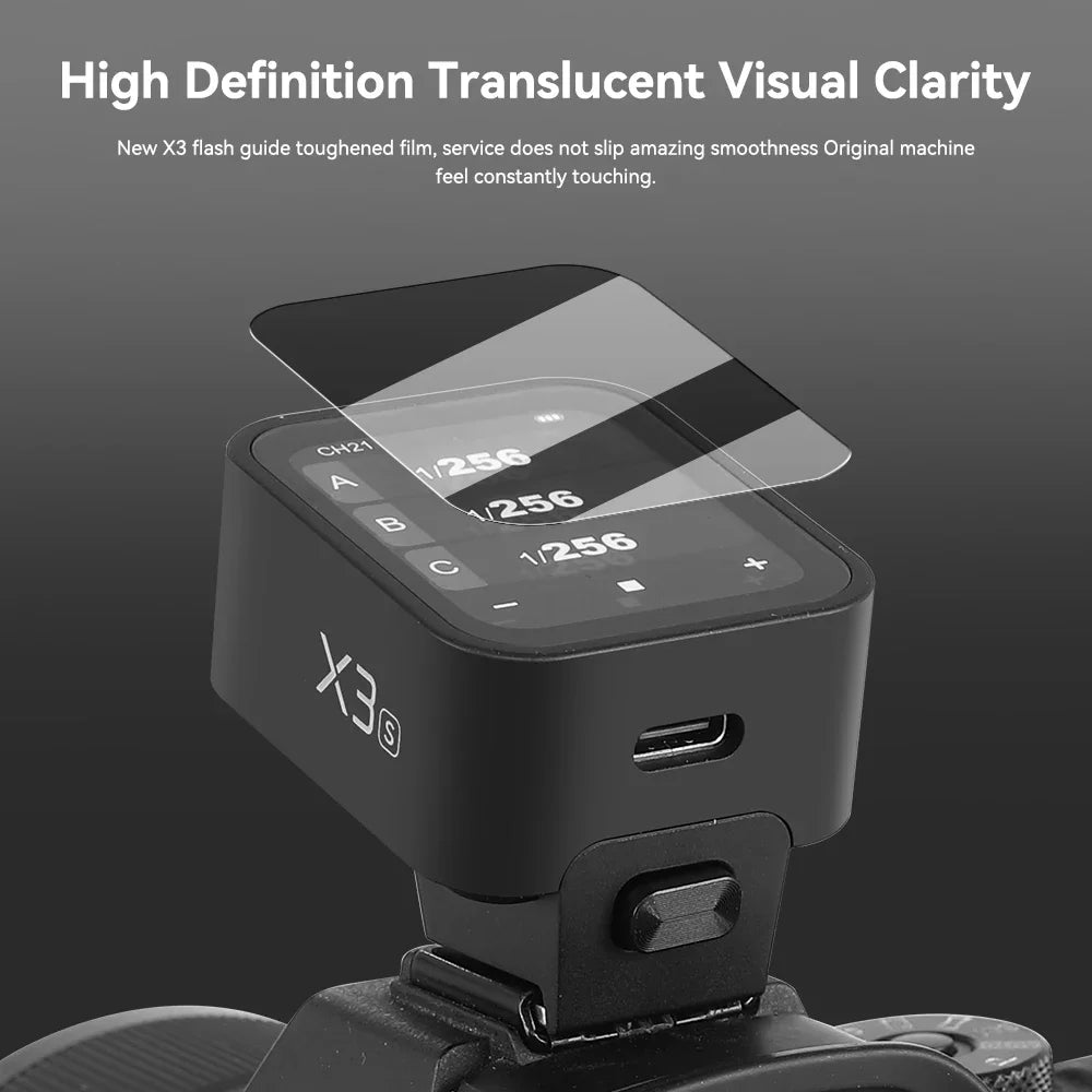 Godox Tempered Glass Film – Protective Screen for X3, XPro, V1, V850III, V860III & TT685II Flash