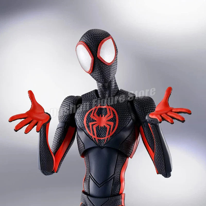 SHF Miles Morales Action Figure – Marvel Spider-Man Across the Spider-Verse Collectible Toy