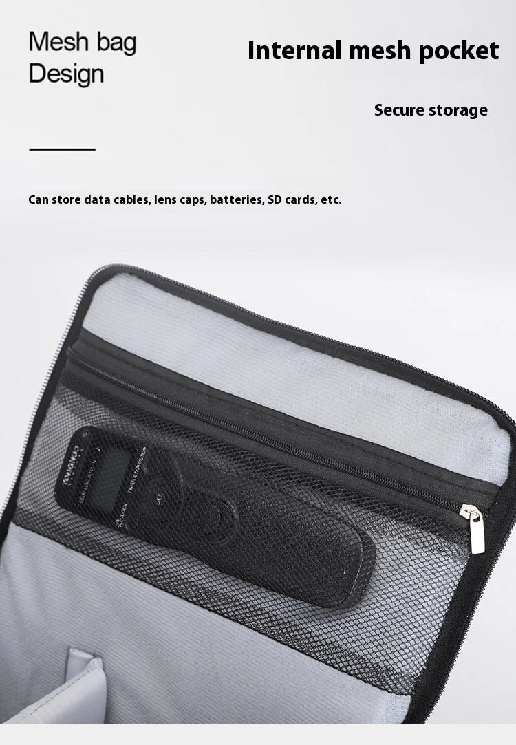 DSLR Camera Shoulder Bag – Portable Nylon Handbag for Sony, Nikon, Canon, Panasonic Equipment, Crossbody Style