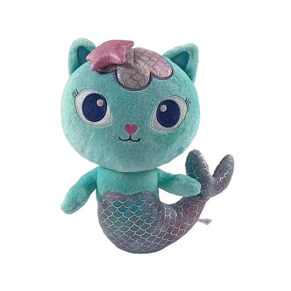 Gabby Dollhouse Mercat Plush Toy – Smiling Cat Stuffed Animal for Kids Birthday Gifts