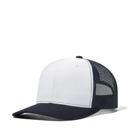 Custom Logo Snapback Hat - Embroidered Mesh Sports Cap for Men & Women, Adjustable Baseball Cap