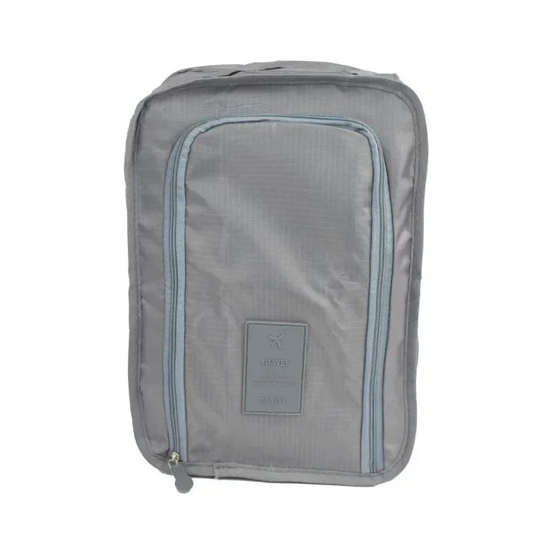 Breathable Sneaker Travel Bag - Waterproof Foldable Shoe Organizer with Separate Pocket for Home and Travel Storage