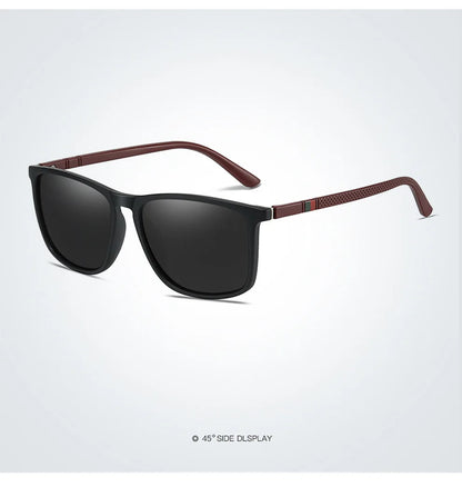 Fashion Square Polarized Sunglasses for Men – Luxury Designer UV400 Driving & Fishing Eyewear