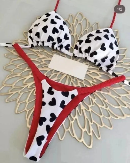Women’s Leopard Print Bikini Set – Sexy Swimwear for Beach Vacation, Thong Bathing Suit & Summer Beachwear
