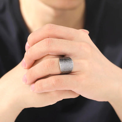 Dawapara 7 Archangels Protection Ring – Metatron Cube, Lilith Symbol, King Solomon Secrets Vintage Amulet Jewelry