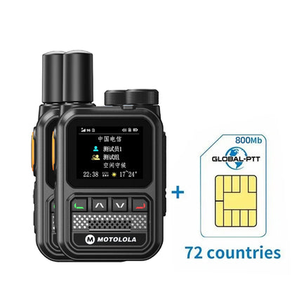 MOTOLOLA POC Network Walkie Talkie – 5G GPS Dual SIM Nationwide Intercom Handheld Long Range Two-Way Ham Radio Device