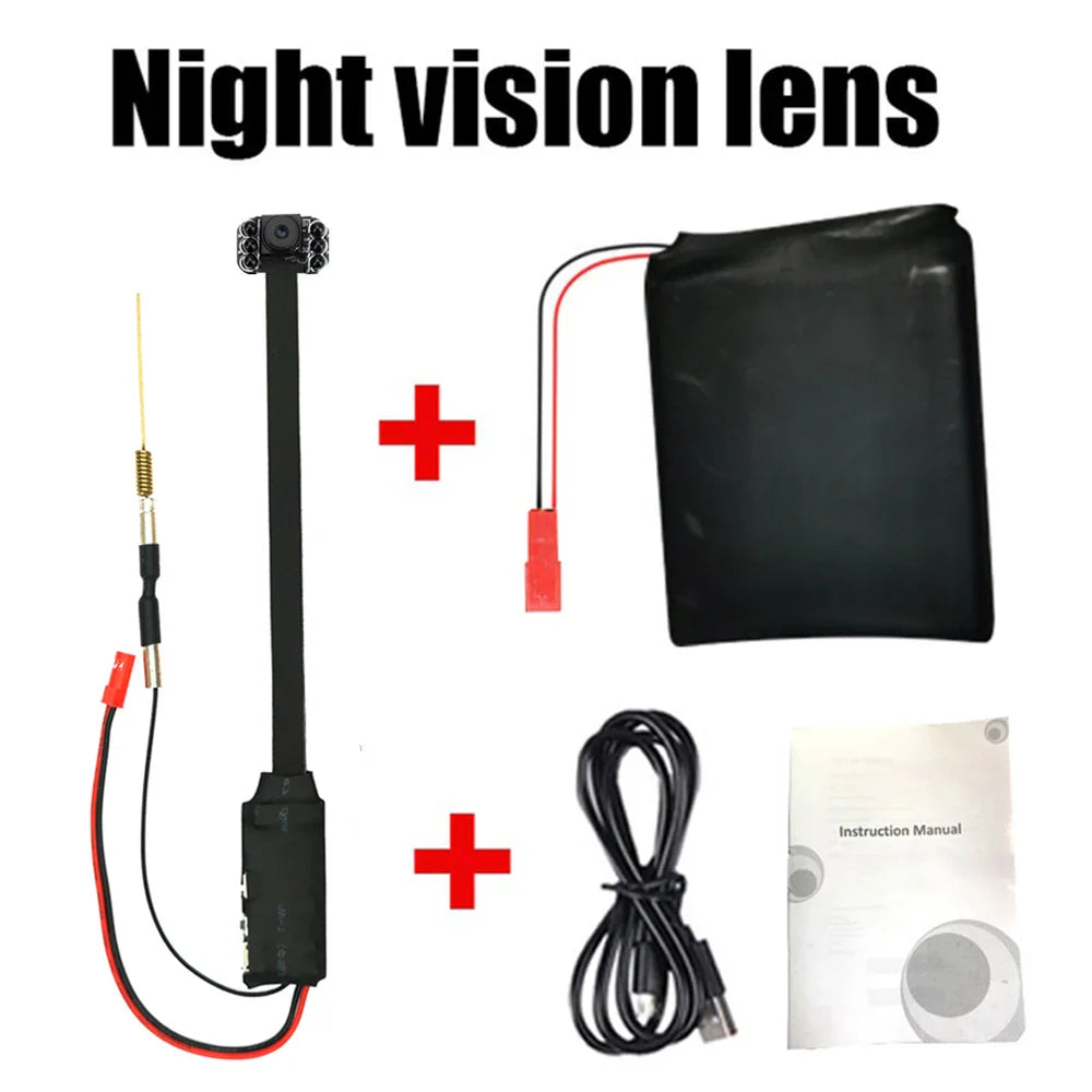 Mini WiFi Security Camera — 4K/1080P HD Wireless Night Vision Camcorder with Voice and Video Surveillance