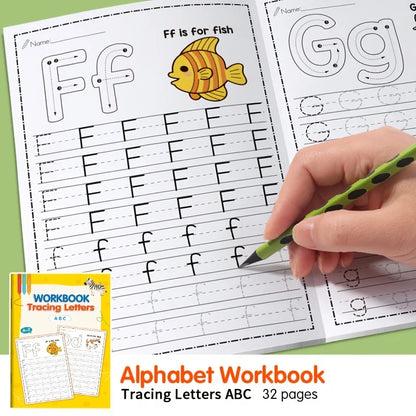 Alphabet Practice Book for Kids - Preschool Writing & Coloring Activities for Early Learning