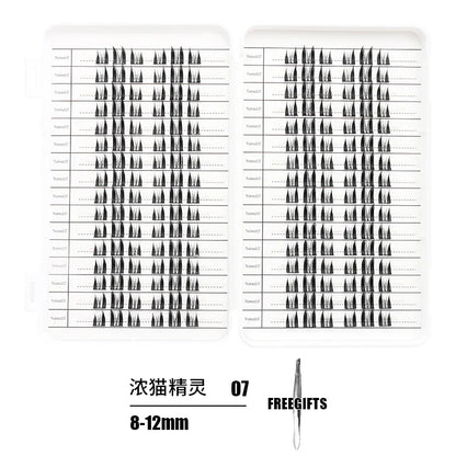 Individual Lash Extensions Kit – DIY Cluster Eyelash Book, False Lashes for Home Makeup
