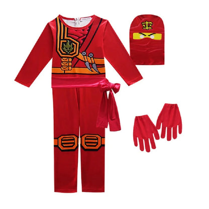 NINJA Cosplay Costume – Boys & Girls Jumpsuit Set for Halloween, Christmas, and Party Wear