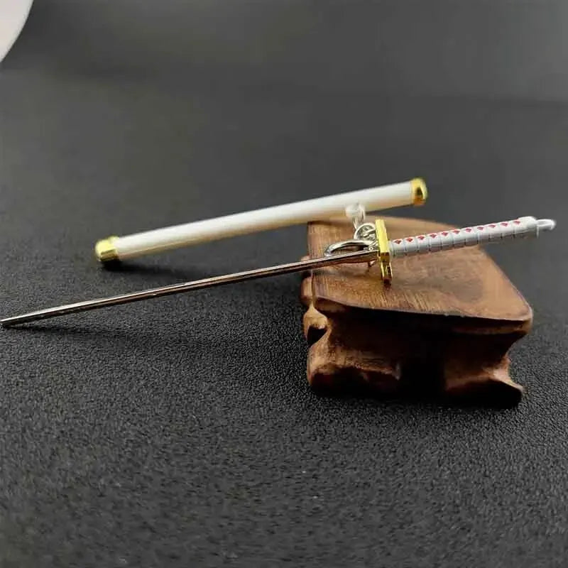 Mini Roronoa Zoro Samurai Sword Keychain – Anime Katana Toy for Men, Cosplay & Gifts