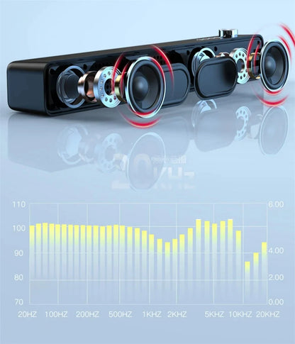 Original Bluetooth Soundbar Subwoofer - Wireless TV & Computer Speaker for Home Theater Music