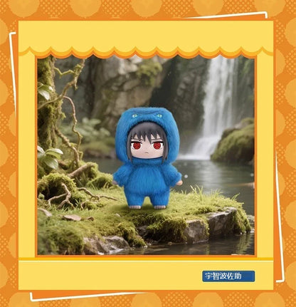 Naruto Series Blind Box Figures — Itachi, Sasuke, Kakashi & Gaara Plush Pendant Collectible Toy, Trendy Birthday Gift