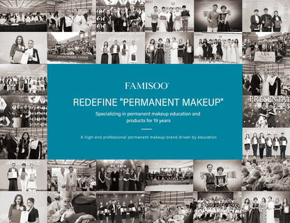 FAMISOO Professional Permanent Makeup Tattoo Machine Kit – Eyebrow, Eyeliner, Lip & Body with 6 Pigment Needles