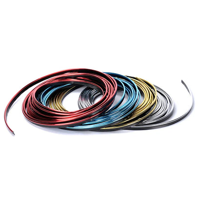 SEAMETAL Car Interior Molding Trim Strips – Flexible Anti-Scratch 5m Decoration Line for Dashboard & Car Styling Accessories