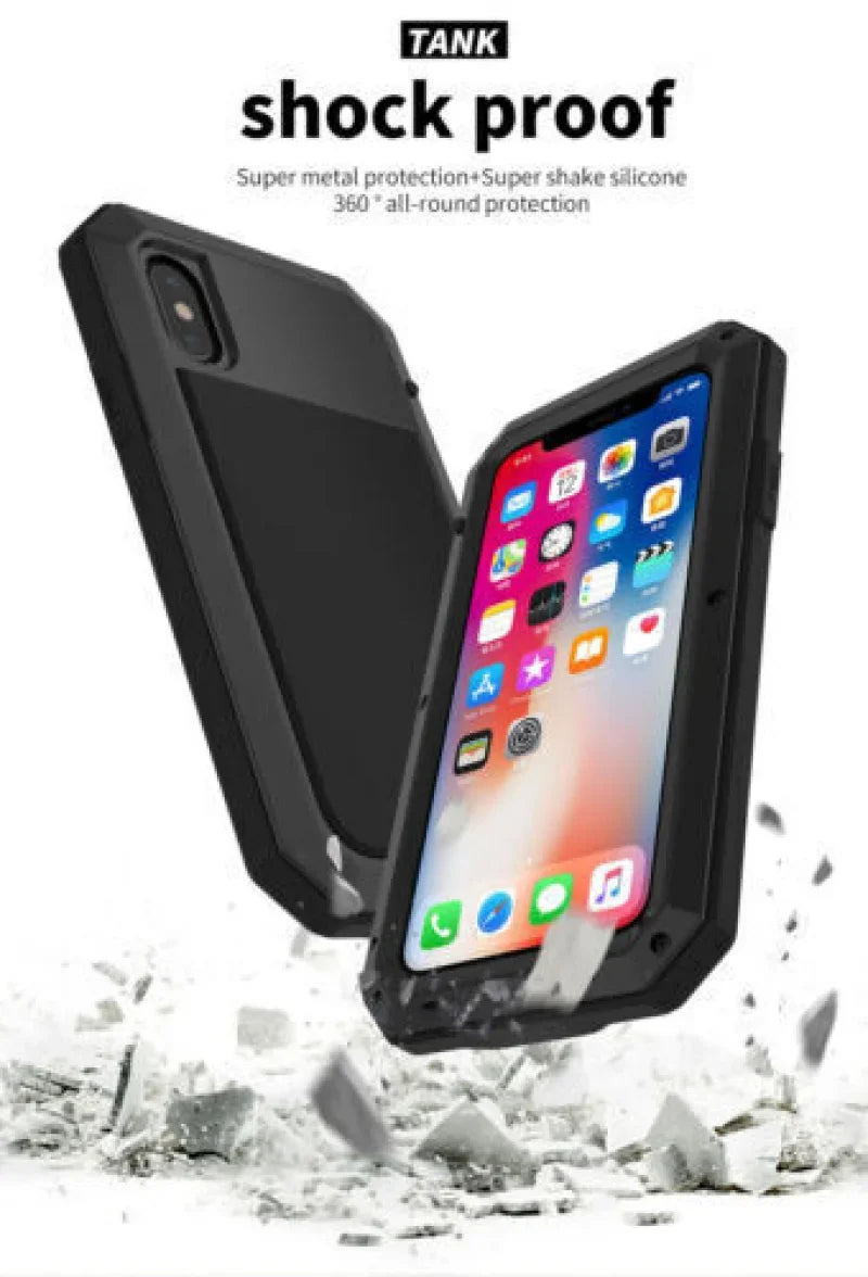 Heavy Armor Rugged Case for iPhone Pro Max 16/15/14/13/12/11 – Shockproof Premium Cover with Gorilla Screen Protector