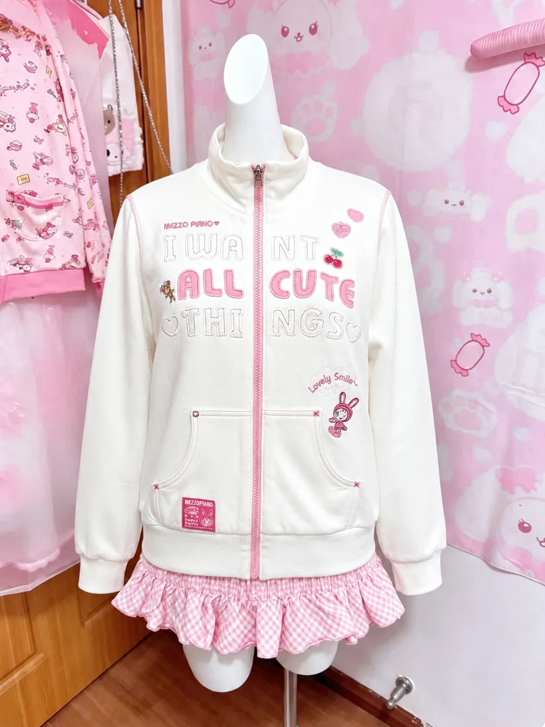 Cute Printed Cardigan - Y2K Fairy Grunge Ruffle Patchwork Harajuku Outerwear