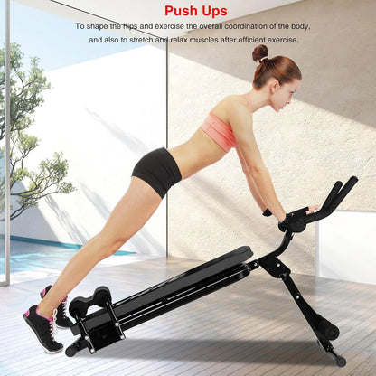 Foldable Ab Workout Machine – Adjustable Abdominal Trainer for Stomach Exercise at Home Gym