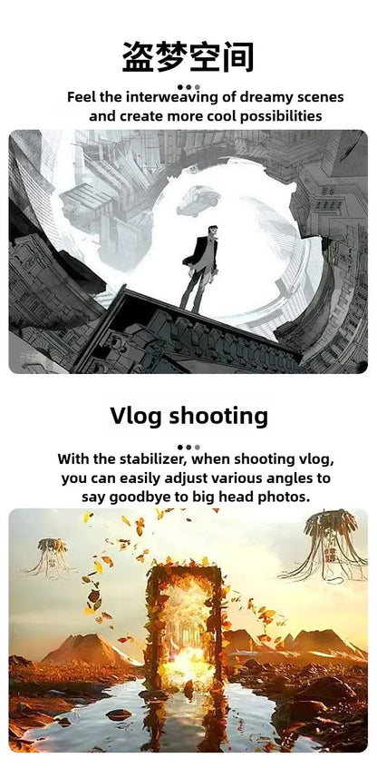 3-Axis Mobile Gimbal Stabilizer – Phone Video Recorder with Face & Object Tracking for Android & iPhone