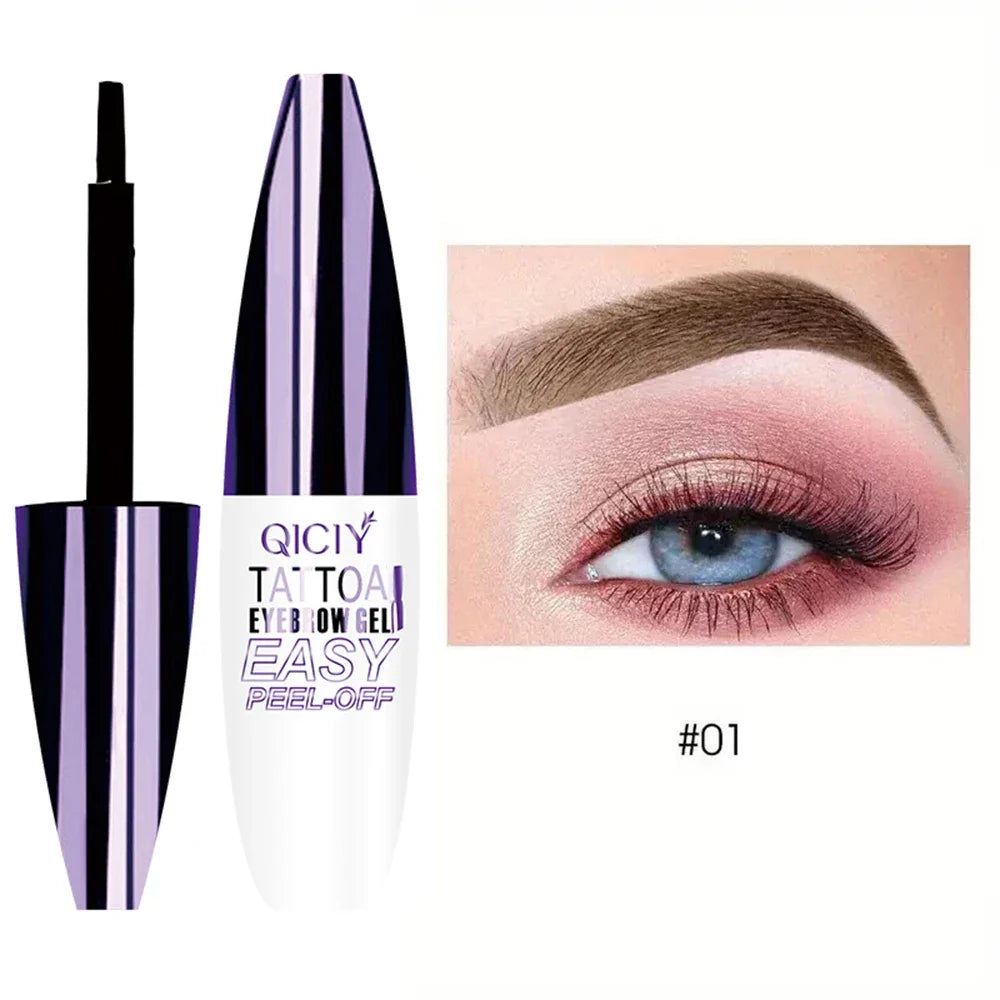 Long-Lasting 3-Day Tattoo Eyebrow Gel Cream – Easy Peel-Off, Smudge-Proof, Sweat-Resistant Waterproof Cosmetic