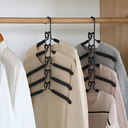 Wall-Mounted Clothes Drying Rack – 5-Layer Detachable Indoor Hanger for Space-Saving Home Storage