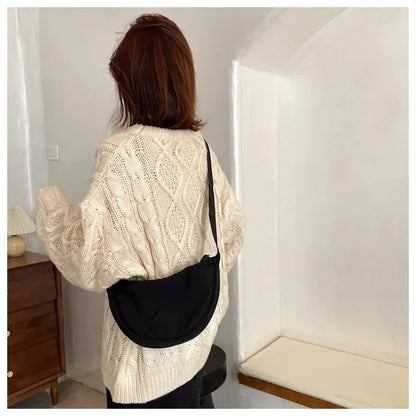 Casual Nylon Hobo Crossbody Bag for Women – Shoulder, Half Moon, Tote Travel Shopper & Purses