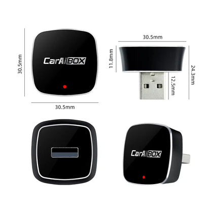 EKIY 2-in-1 Wireless CarPlay & Android Auto Dongle – AI Smart Box for Cars with Wired CarPlay