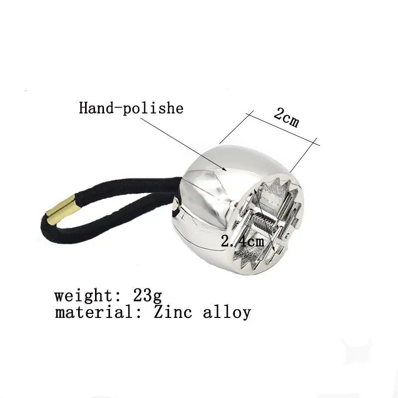 Vintage Metal Ponytail Holder Buckle - Women's Elastic Clip Hair Rope, Fashionable Round Hair Ties Rings - Stylish Headwear Accessory