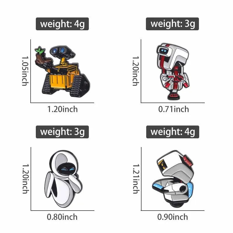 Cartoon Anime Character Enamel Pins – Cute Little Monk Brooches Lapel Badges, Funny Jewelry Gift for Friends