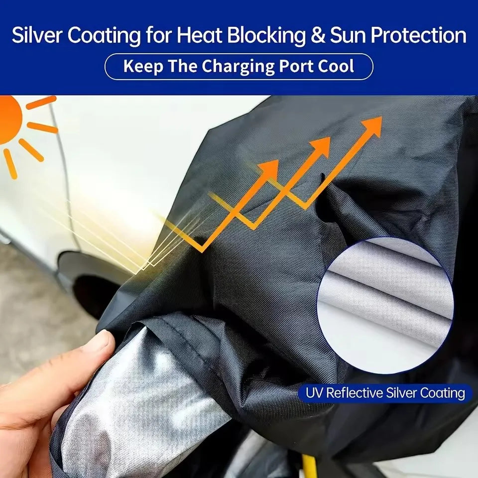 Magnetic EV Charger Port Cover – Weatherproof, UV, Snow & Heat Resistant Protective Cap for Electric Vehicle Charging Ports
