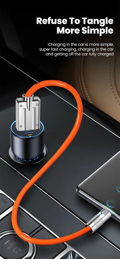 Elough 66W Short USB-C to Type-C Cable – 25CM/50CM Fast Charging Cord for iPhone 15/16 Pro, Samsung, Xiaomi
