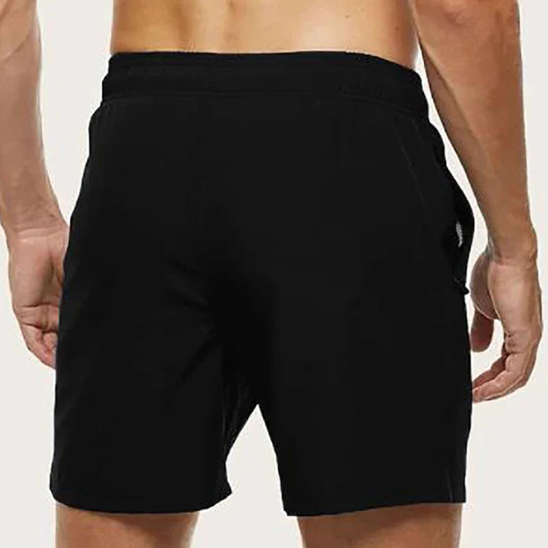Men’s Quick Dry Swim Trunks – Summer Beach Board Shorts with Side Pockets Mesh Lined Swimwear Bathing Suit