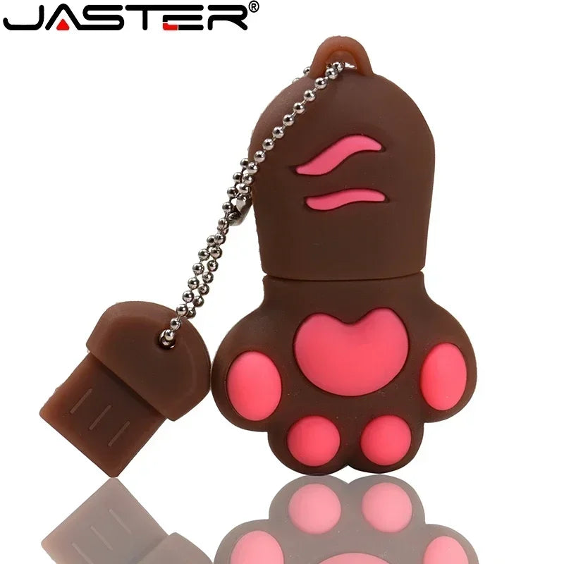 JASTER Cartoon USB Flash Drive – Cat Claw Design, 4GB/8GB/16GB/32GB/64GB USB 2.0 Pendrive