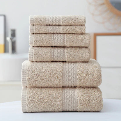3pcs Luxurious Cotton Towel Set – Ultra Soft, Highly Absorbent Bath, Hand & Washcloth Towels for Home Bathroom