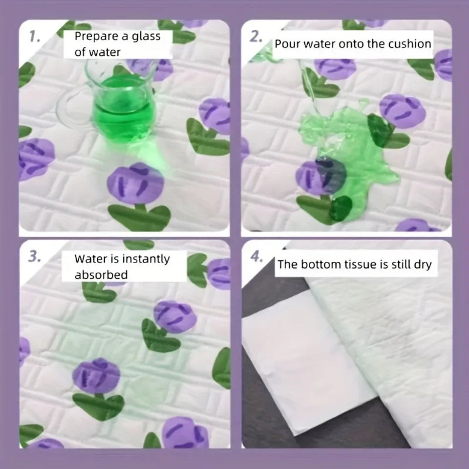 Breathable Waterproof Urine Mattress – Washable Cotton Bed Cushion for Nursing & Diaper Care, Extra Large Size