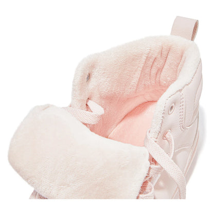 HOBIBEAR Unisex Winter Barefoot Shoes - Faux Fur Lined, Wide Toe Box, Lace-Up Ankle Sneakers in Artificial Leather