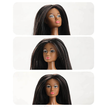 FR Supermodel 1/6 BABI Doll – Movable Joints, DIY Dress-Up Princess with Head & Body Accessories, White/Normal/Chocolate Skin