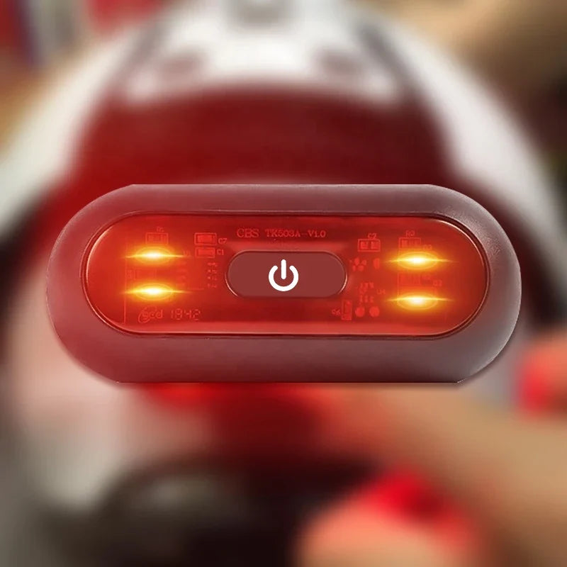 Waterproof LED Motorcycle & Bicycle Helmet Light – Safety Signal Rear Taillight Warning Lamp for Night Riding Helmets & Bikes