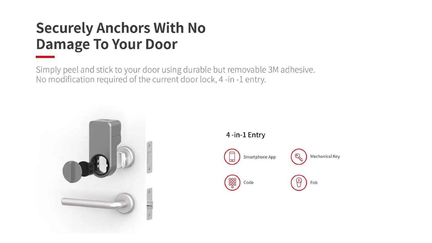 A1 Pro Max Bluetooth Smart Door Lock – Tuya APP Remote Control, Keyless Entry, Smart Life Compatible, DIY Easy Installation