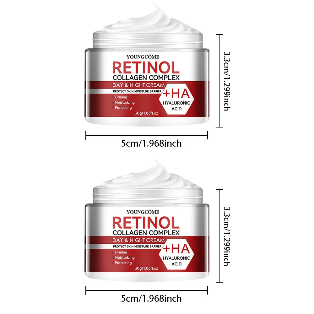 Retinol & Collagen Facial Moisturizing Cream – Deep Hydration Anti-Aging Skin Care, Dry Skin Repair & Nourishing Face Cream