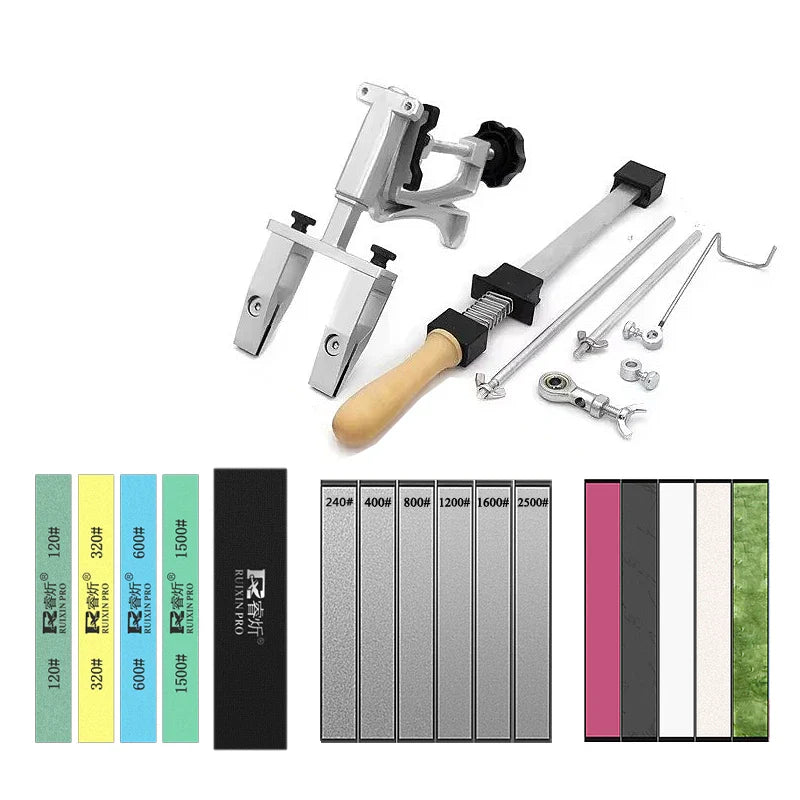 XK 2025 Fixed Knife Sharpener – Professional Kitchen Sharpening Stone & Diamond Whetstone for Angle Grinding & Woodwork