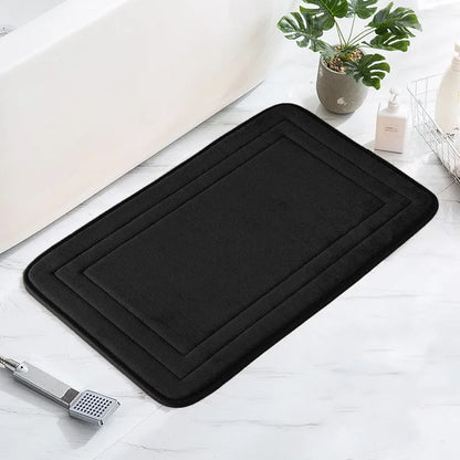 Non-Slip Bathroom Mat - Soft, Comfortable Absorbent Floor Carpet, Machine Washable & Quick-Dry Shower Room Doormat